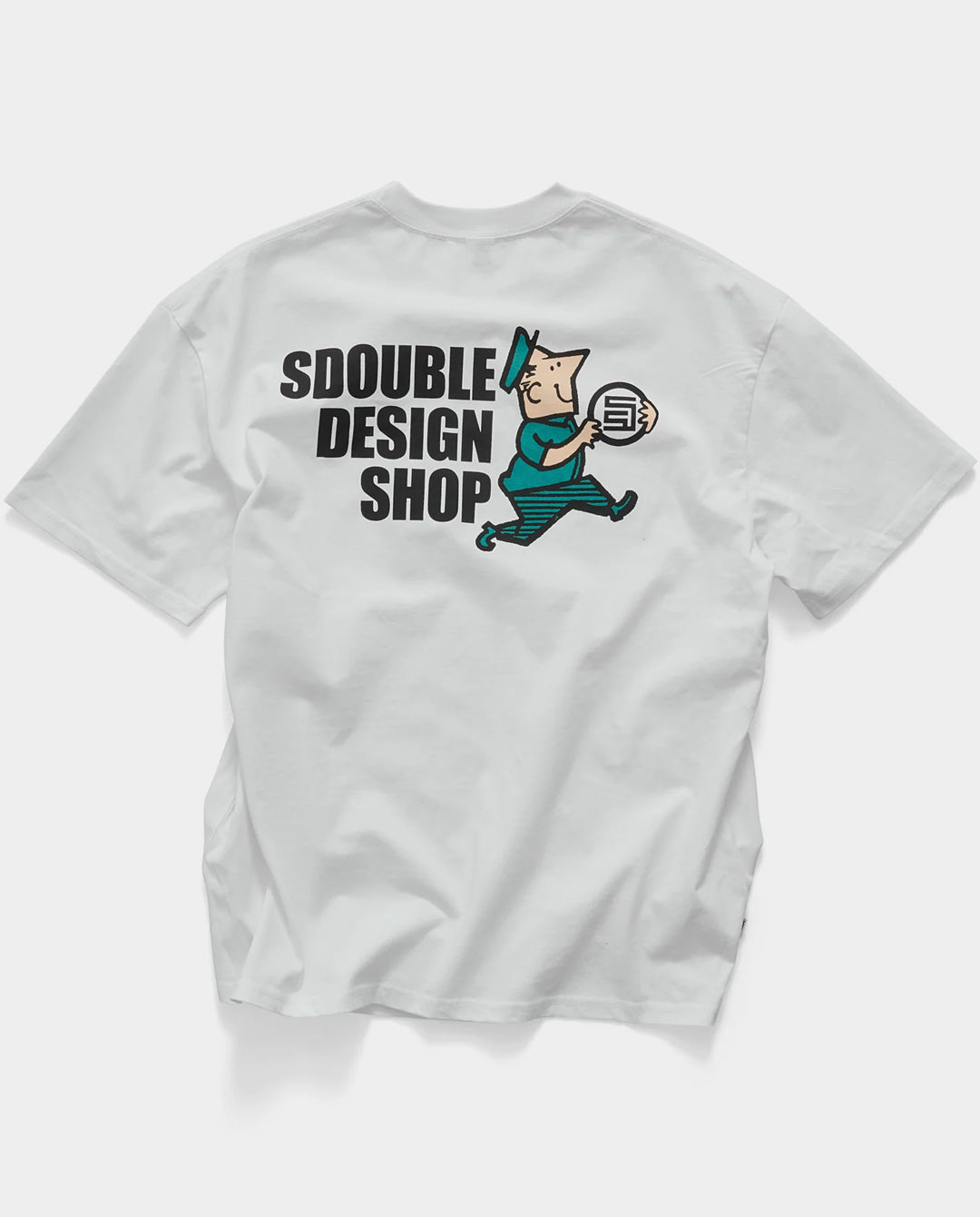 S/Double - Man With Dot Tee - White T-Shirts S/Double