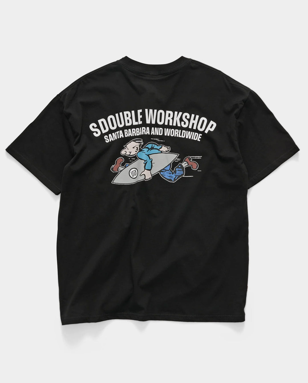 S/Double - Running Man T-Shirt - Black T-Shirts S/Double