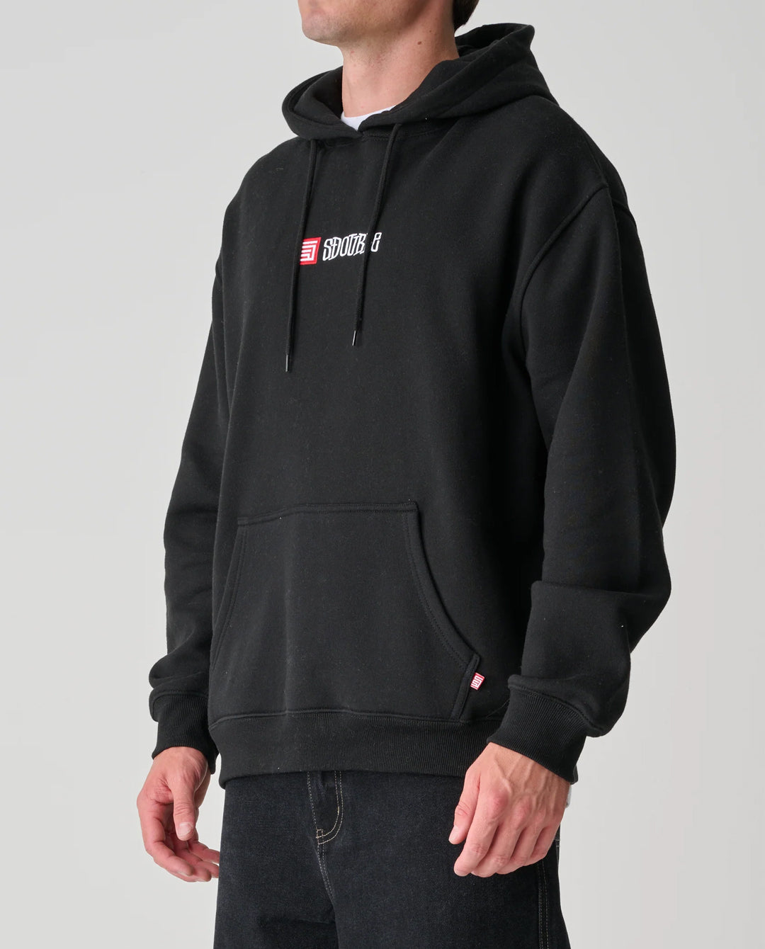 S/Double - S-Cube Block Hood - Black Hoodies S/Double