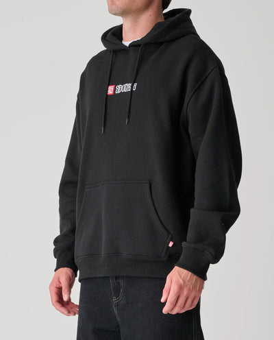 S/Double - S-Cube Block Hood - Black Hoodies S/Double