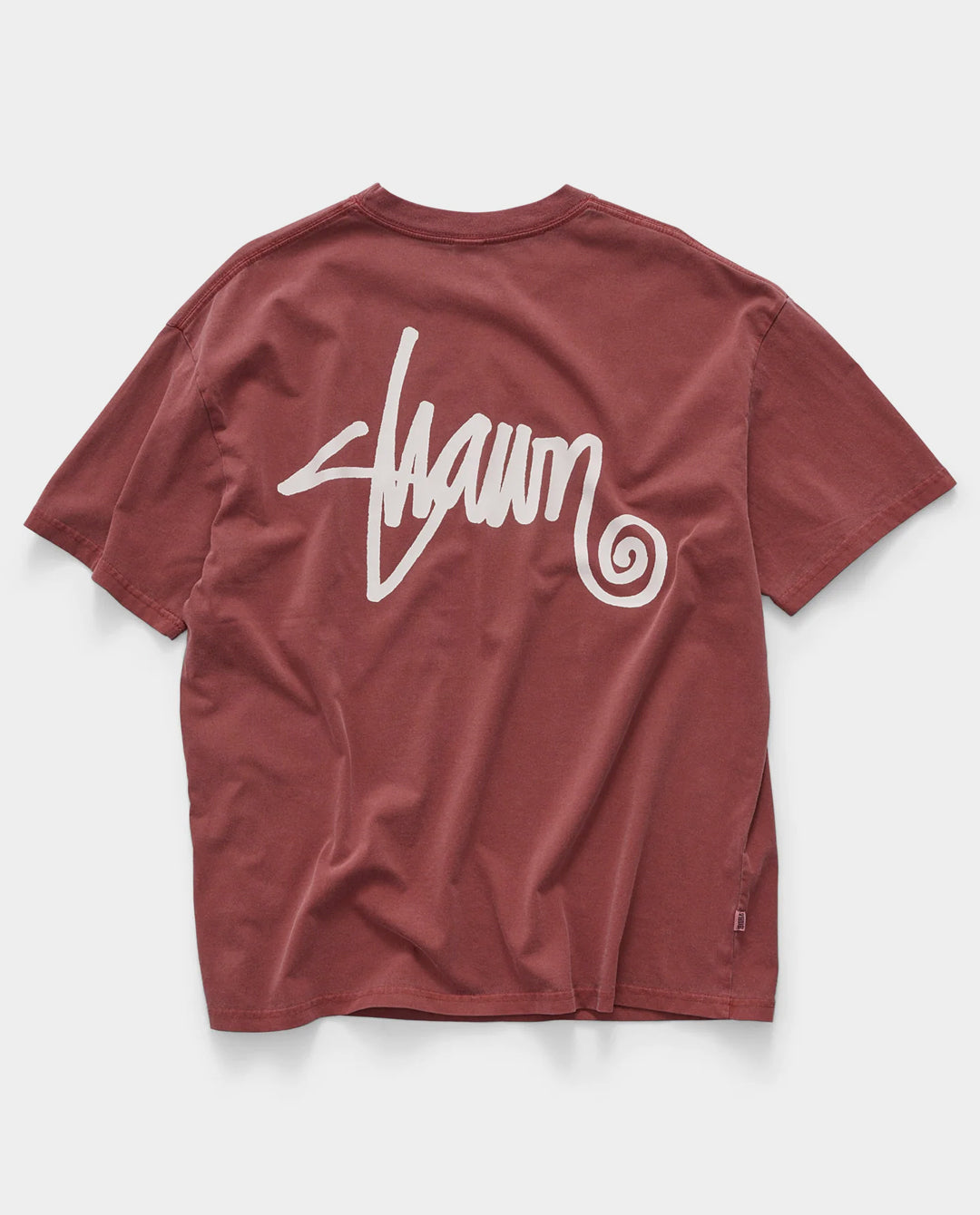 S/Double - Shawn Script T-Shirt - Pigment Red | FallenFront