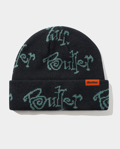Butter Goods - Sidewalk Beanie - Black Beanie Butter Goods