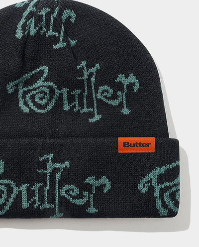 Butter Goods - Sidewalk Beanie - Black Beanie Butter Goods