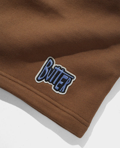 Butter Goods - Sketch Fleece Shorts - Brown Shorts Butter Goods