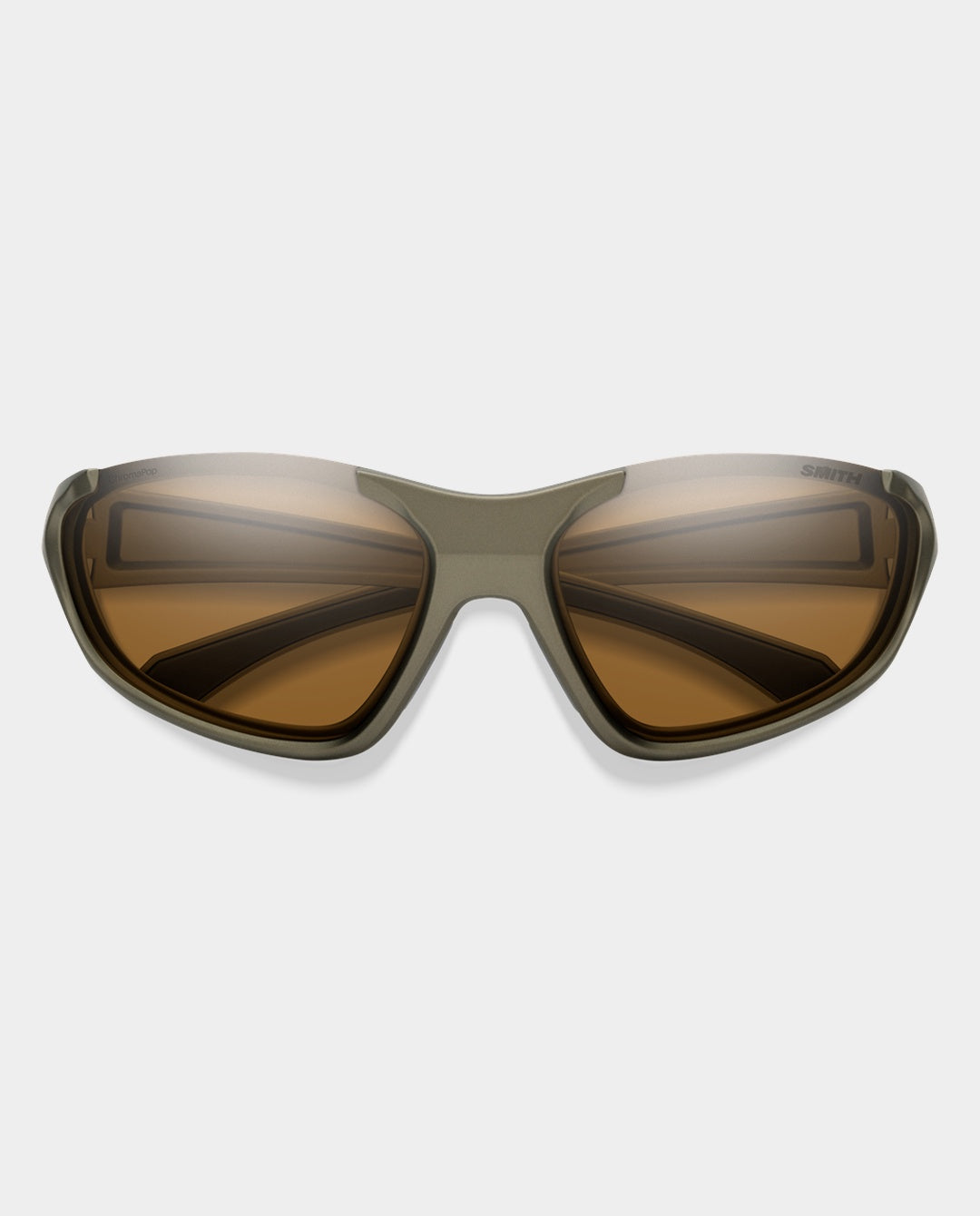 Smith - Sliders Sunglasses - Matte Olive with Chromapop Brown Lens Sunglasses Smith
