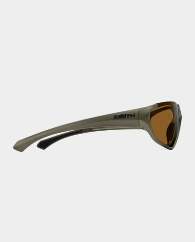 Smith - Sliders Sunglasses - Matte Olive with Chromapop Brown Lens Sunglasses Smith