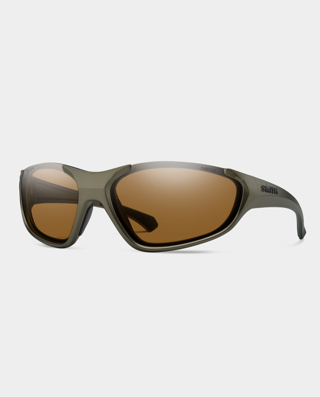 Smith - Sliders Sunglasses - Matte Olive with Chromapop Brown Lens Sunglasses Smith
