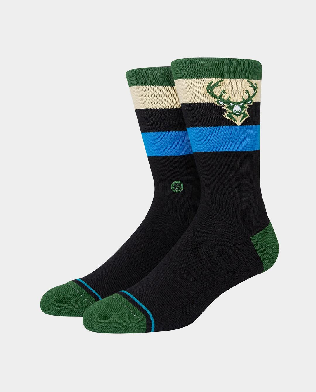Stance - Bucks NBA Crew Sock - Dark Green Socks Stance   