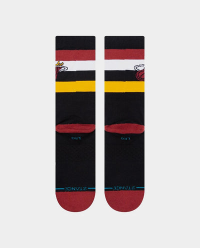 Stance - Heat NBA Crew Sock - Black Socks Stance   
