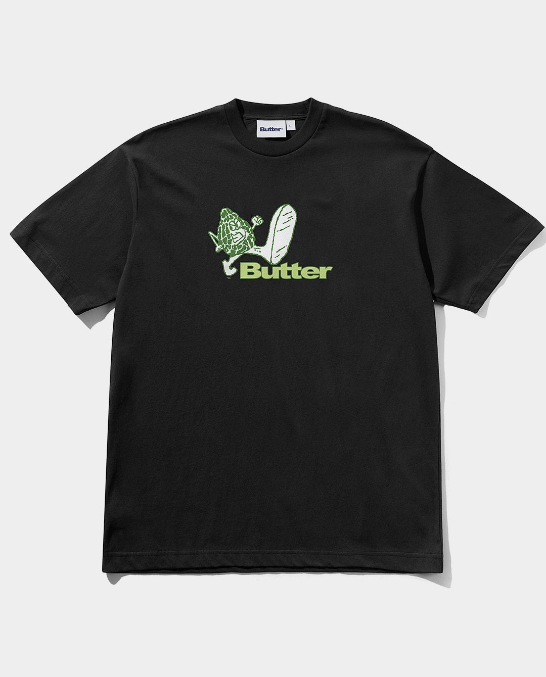 Butter Goods - Steppin’ Logo T-Shirt - Black T-Shirts Butter Goods