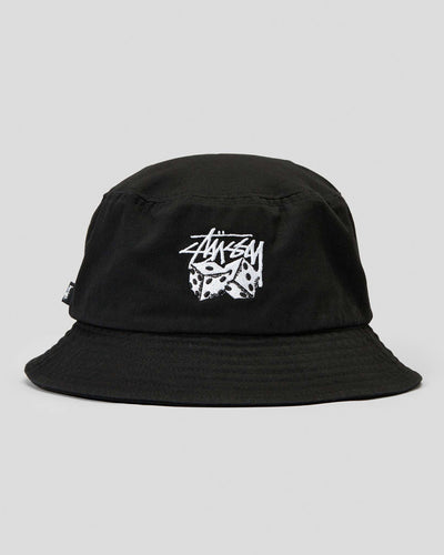Stussy - Two Dice Washed Bucket Hat - Black