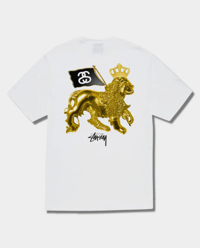 Stussy - Gold Lion T-Shirt - White