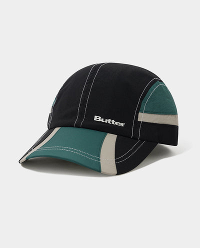 Butter Goods - Swift 4 Panel Cap - Black Hats Butter Goods