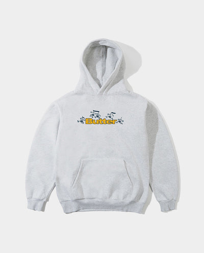 Butter Goods - Tempo Pullover Hood - Ash Hoodies Butter Goods