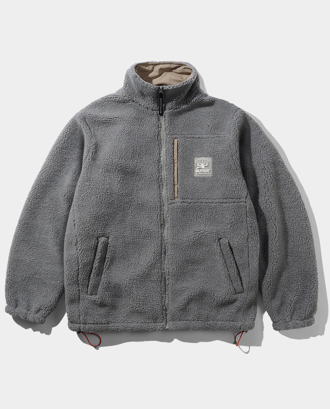 Butter Goods - Terrain Highpile Jacket - Grey Jackets Butter Goods