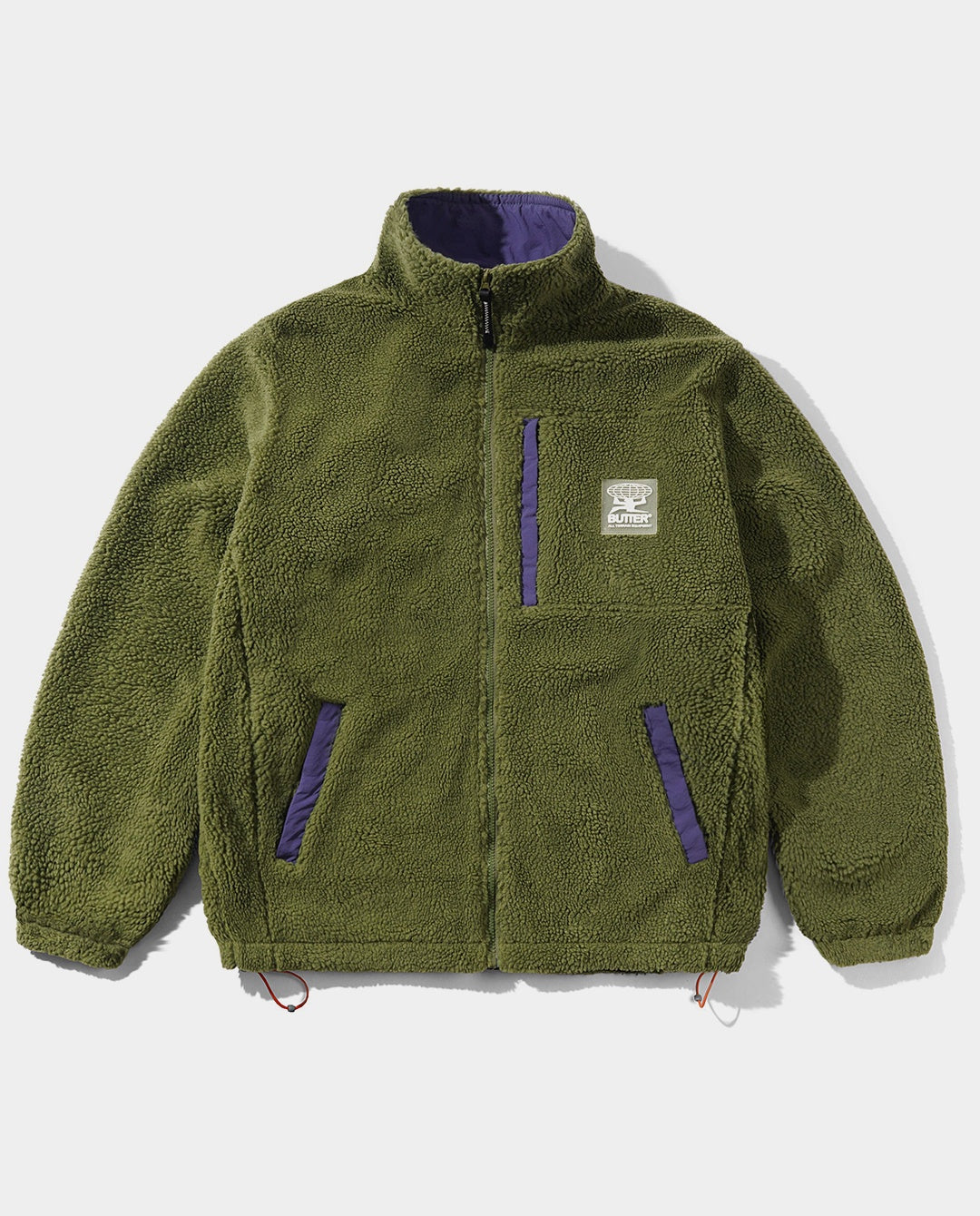 Butter Goods - Terrain Highpile Jacket - Moss Jackets Butter Goods