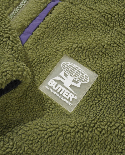 Butter Goods - Terrain Highpile Jacket - Moss Jackets Butter Goods