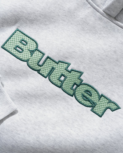 Butter Goods - Textured Logo Pullover Hoodie - Ash Hoodies Butter Goods