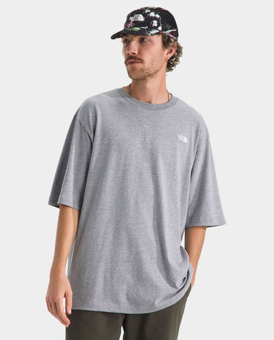 The North Face - Essential Oversized Short Sleeve Tee - Pale Grey Heather T-Shirts The North Face
