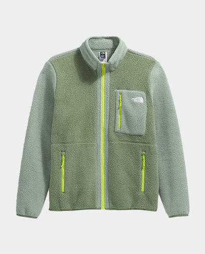 The North Face - Men's Yumiori Full Zip Fleece - Bark Mist/Slate Moss/Fizz Lime fleece The North Face