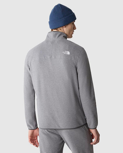 The North Face - 100 Glacier 1/4 Zip Fleece - Grey Fleece The North Face