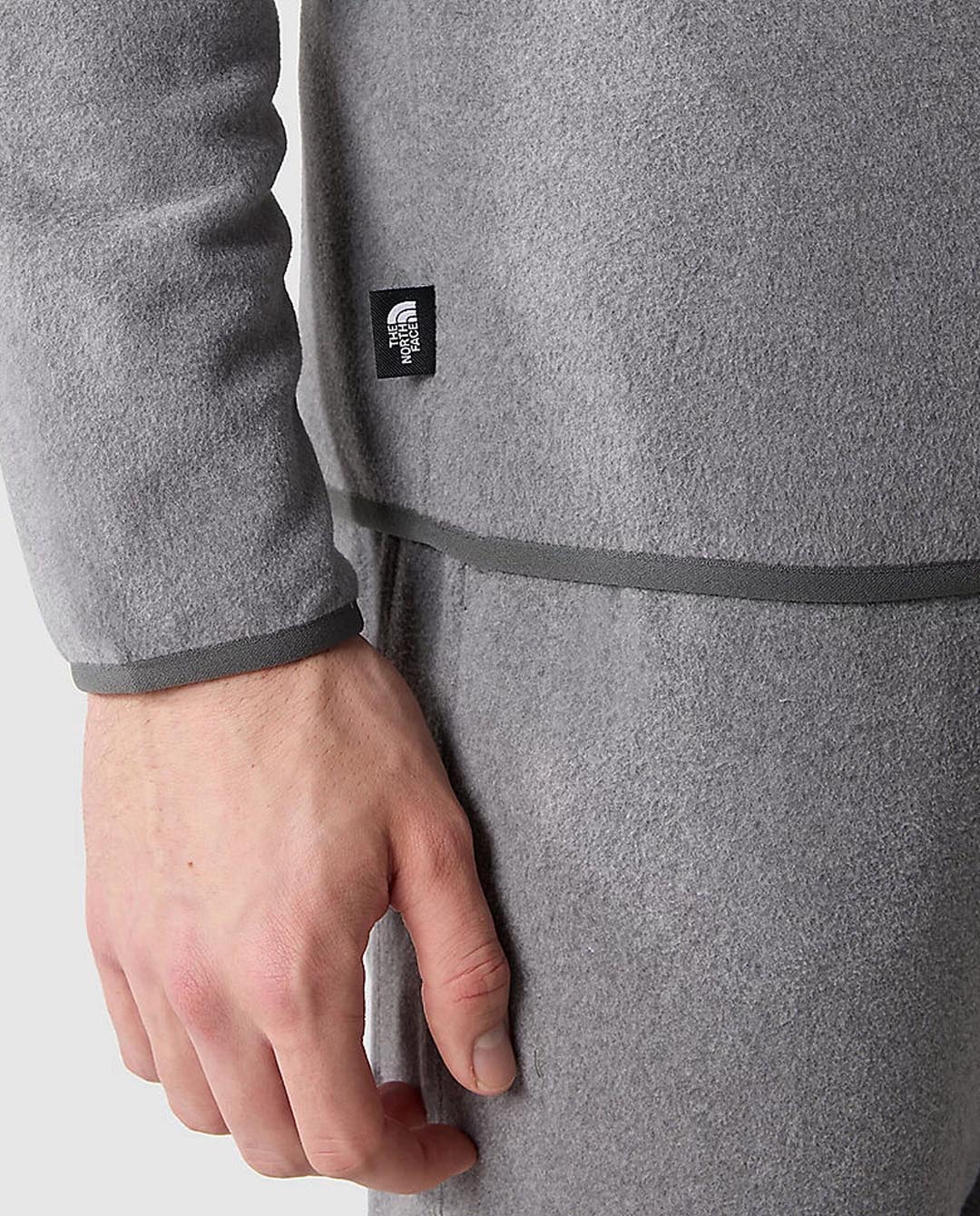 The North Face - 100 Glacier 1/4 Zip Fleece - Grey Fleece The North Face