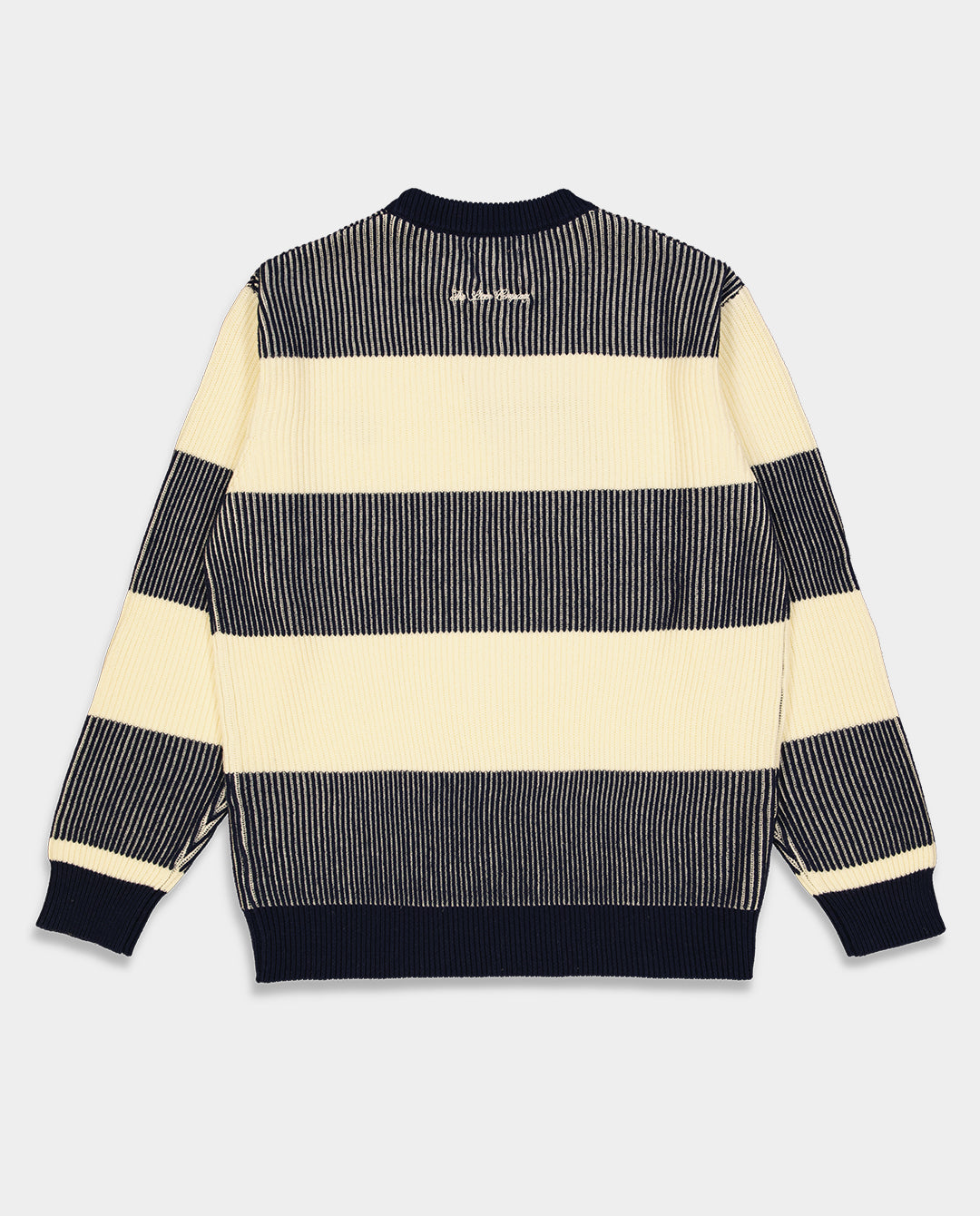 The Loose Company - Pssst Knitted Sweater - Navy/White Crewneck The Loose Company