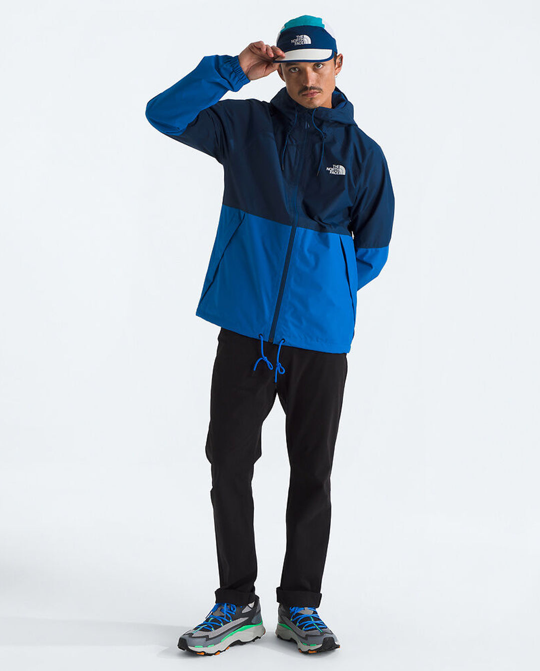 The North Face - Antora Rain Hood - Estate Blue/Hero Blue Jackets The North Face