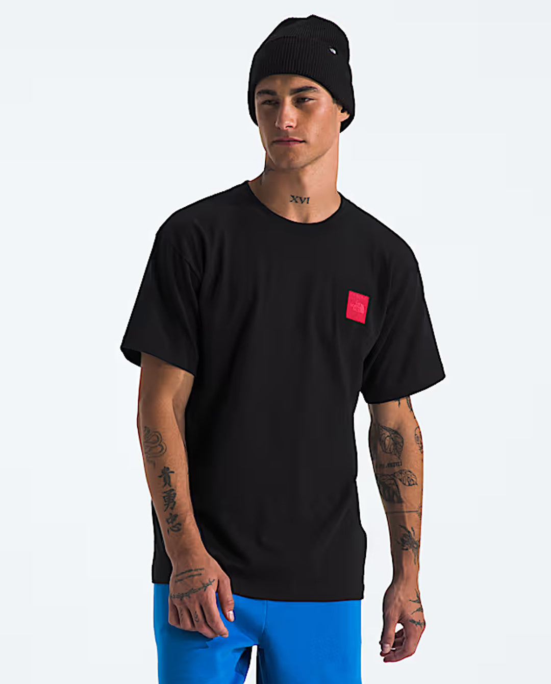 The North Face - Men’s 40th Anniversary Mountain Jacket Heavyweight Tee - Black T-Shirts The North Face