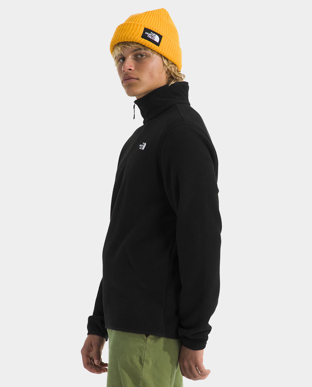 The North Face - Men’s Glacier Fleece Quarter-Zip Jacket - TNF Black fleece The North Face