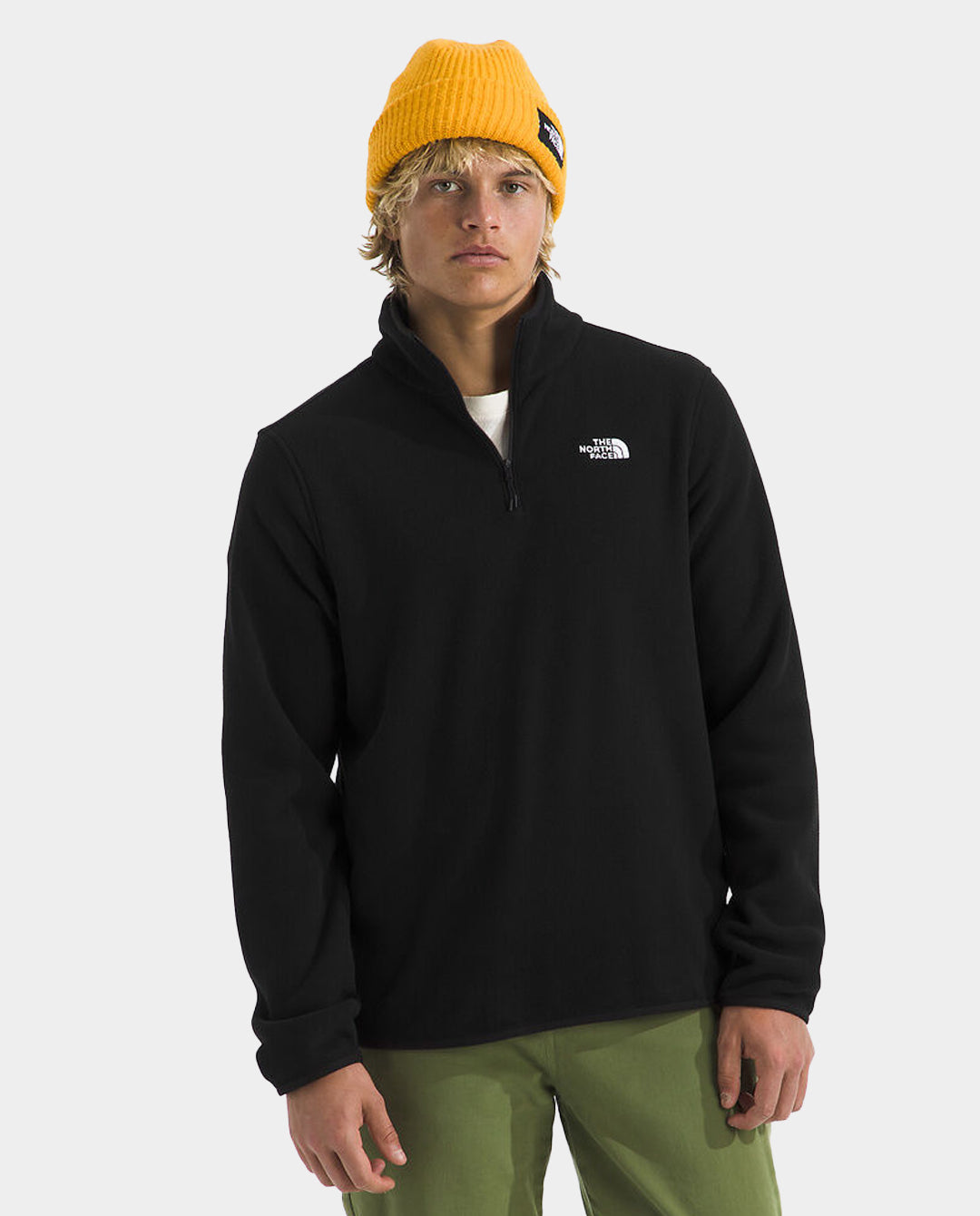 The North Face - Men’s Glacier Fleece Quarter-Zip Jacket - TNF Black fleece The North Face