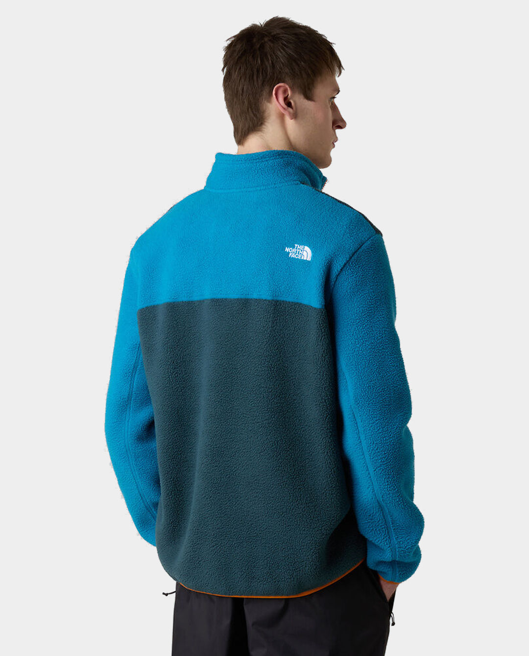 The North Face - Men’s Yumiori Quarter Zip Fleece - Deep Cypress/Agate Blue/Agate Orange fleece The North Face