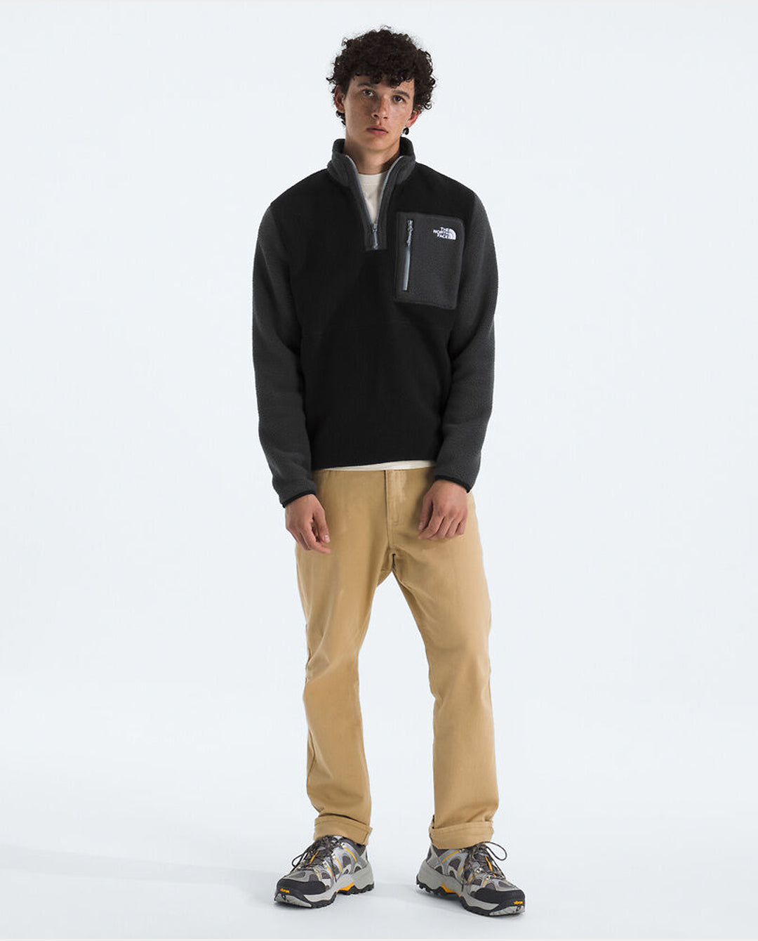 The North Face - Men’s Yumiori Quarter Zip Fleece - TNF Black/Asphalt fleece The North Face