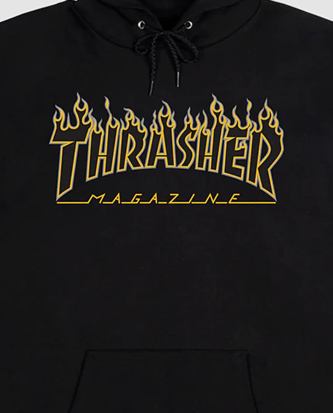 Thrasher - Flame Logo Hood - Black