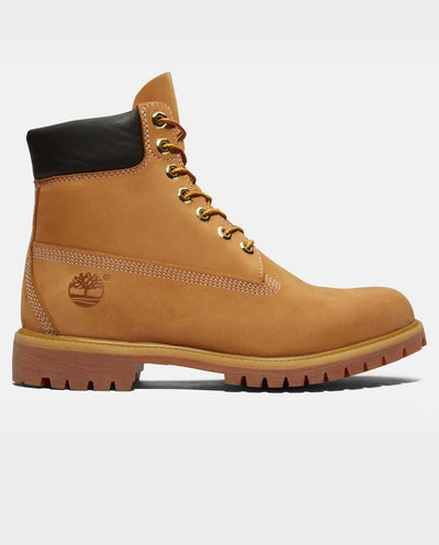 Timberland - Men’s Premium 6-Inch Waterproof Boot - Wheat Nubuck Shoes Timberland