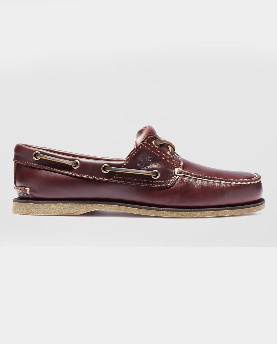 Timberland - Mens Classic 2-Eye Boat Shoe - Medium Brown Full Grain Shoes Timberland