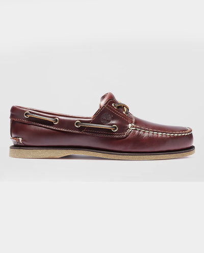 Timberland - Mens Classic 2-Eye Boat Shoe - Medium Brown Full Grain Shoes Timberland
