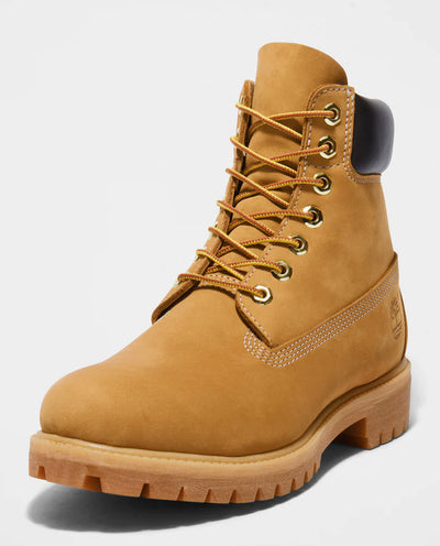 Timberland - Men’s Premium 6-Inch Waterproof Boot - Wheat Nubuck Shoes Timberland