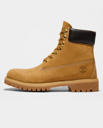 Timberland - Men’s Premium 6-Inch Waterproof Boot - Wheat Nubuck Shoes Timberland