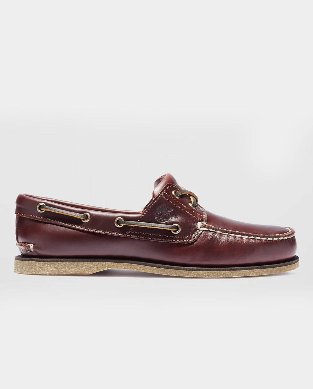 Timberland - Mens Classic 2-Eye Boat Shoe - Medium Brown Full Grain Shoes Timberland