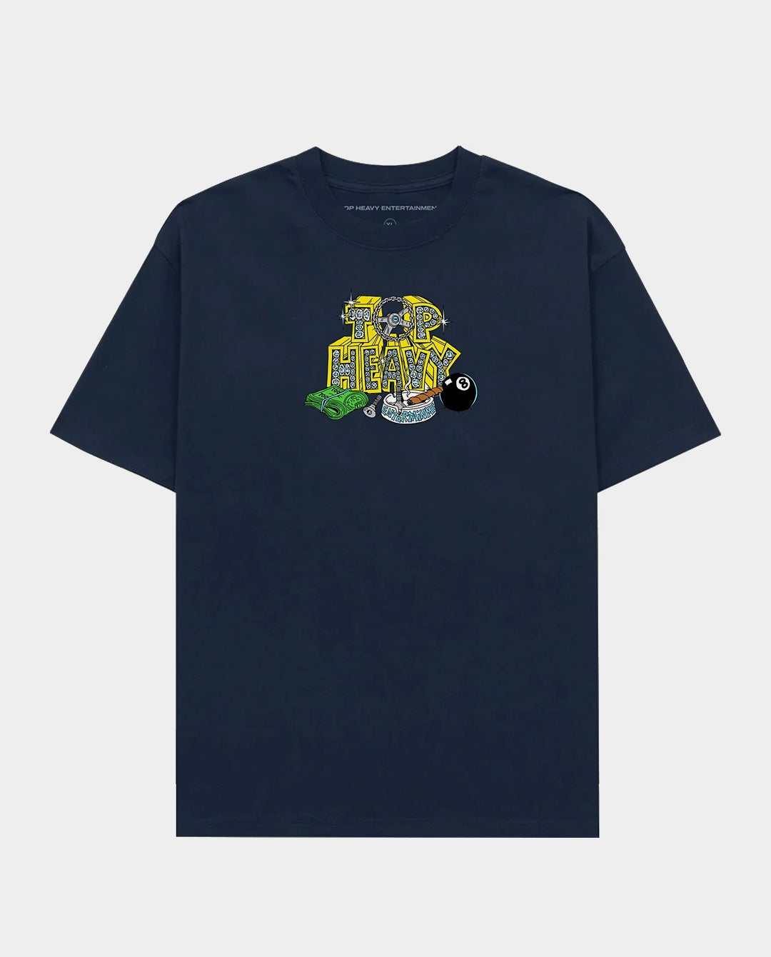 Top Heavy - Payday T-Shirt - Navy T-Shirts Top Heavy