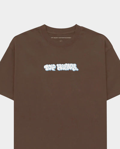 Top Heavy - OG Throwie T-Shirt - Brown T-Shirts Top Heavy