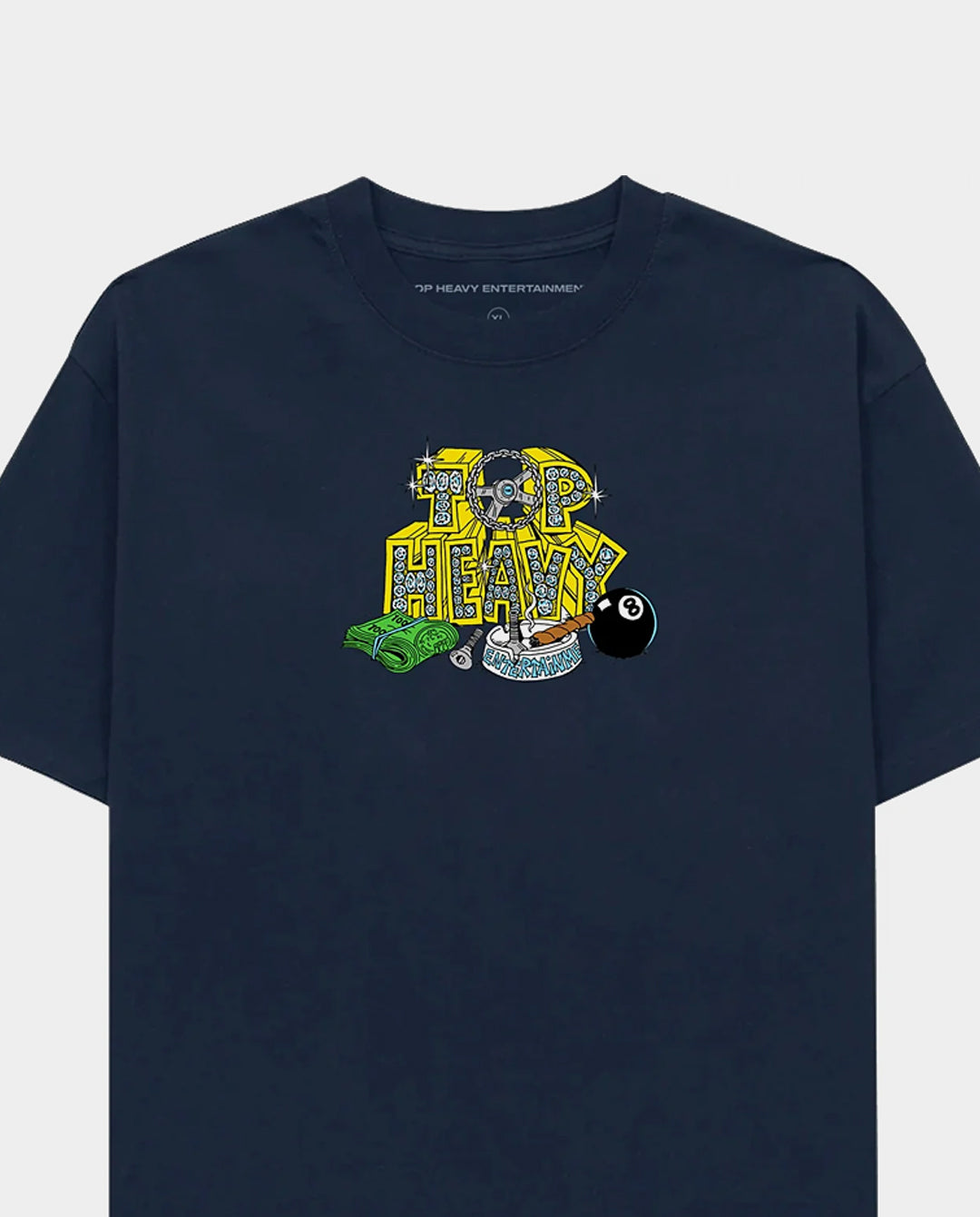 Top Heavy - Payday T-Shirt - Navy T-Shirts Top Heavy
