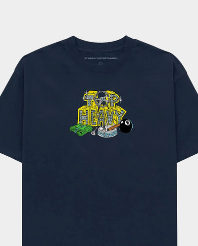 Top Heavy - Payday T-Shirt - Navy T-Shirts Top Heavy