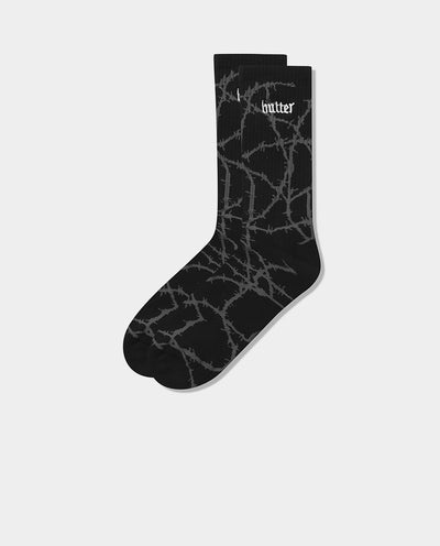 Butter Goods - Wired Socks - Charcoal Socks Butter Goods