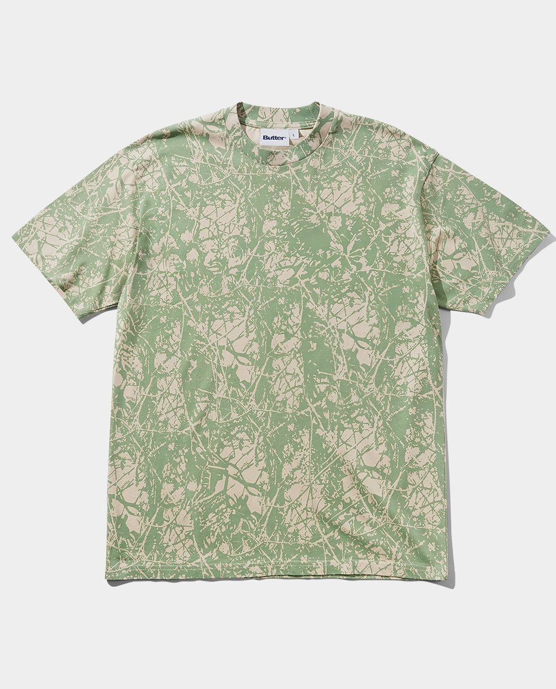 Butter Goods - Woods Camo T-Shirt - Washed Sage T-Shirts Butter Goods