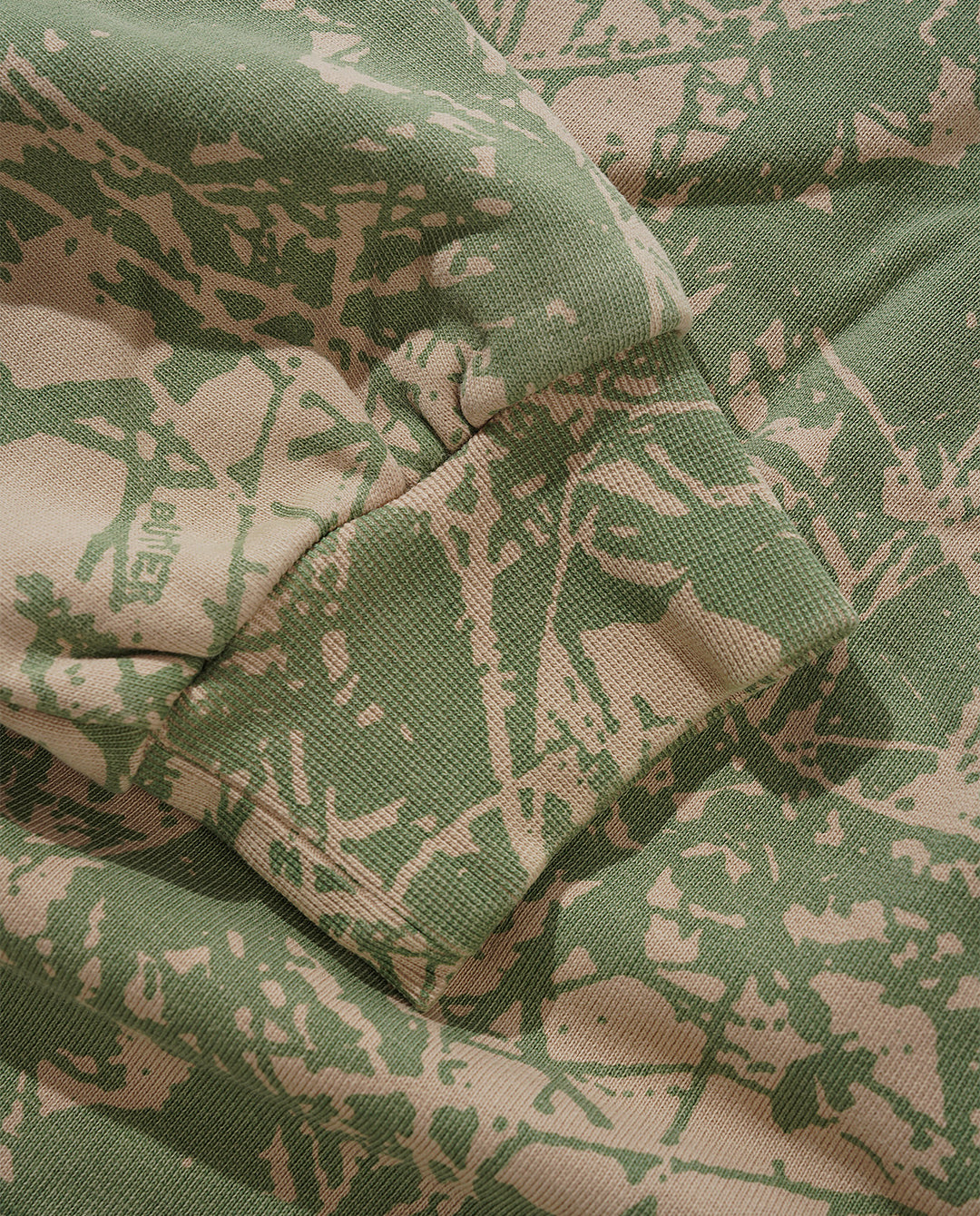 Butter Goods - Woods Camo Zip-Thru Hoodie - Washed Sage Hoodies Butter Goods