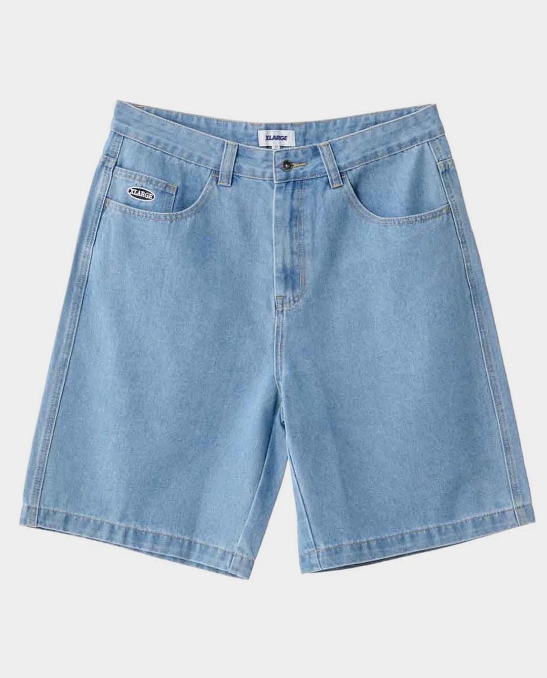 XLarge Bull Denim 91 Short in Mid Blue | FallenFront NZ