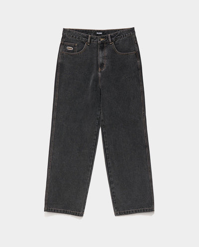 XLarge - Baggy Bull Denim 91 Pant - Washed Black Pants Xlarge