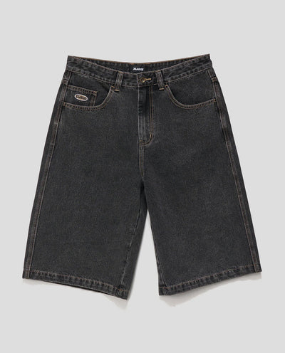 XLarge - Baggy Bull Denim 91 Short - Washed Black Shorts Xlarge